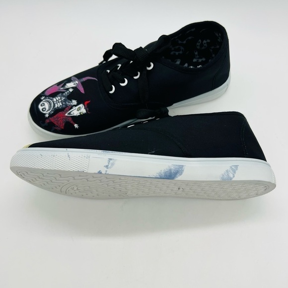 DISNEY THE NIGHTMARE BEFORE CHRISTMAS BLACK SNEAKERS SIZE 8 - Picture 10 of 16